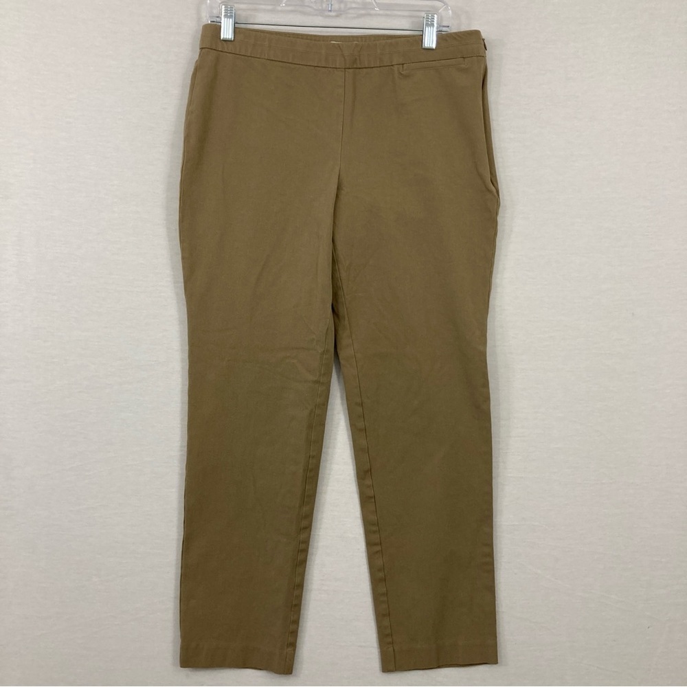 J.Jill Camel/Tan Pricision Stretch Side Zip Business/Office Pants Size 12